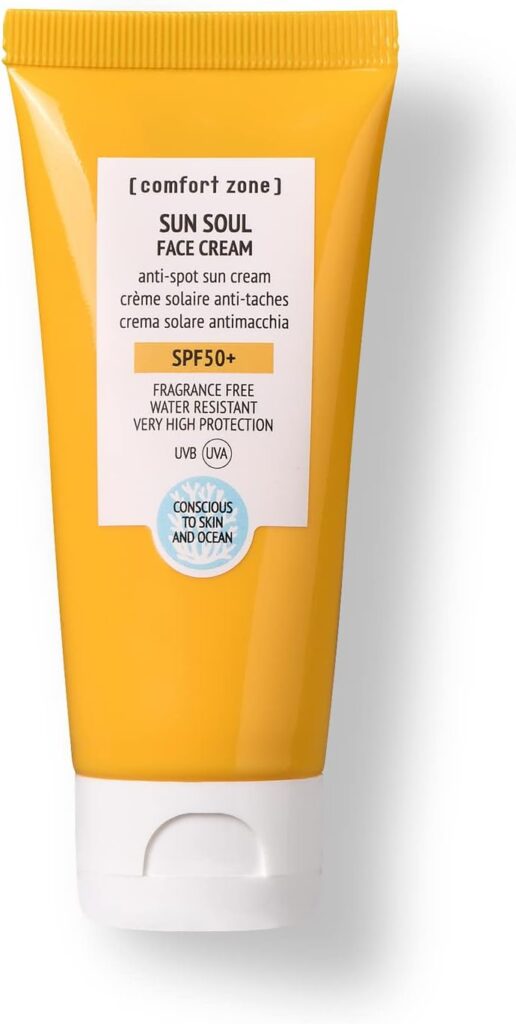 SUN SOUL Priešraukšlinis kremas nuo saulės veidui SPF50+