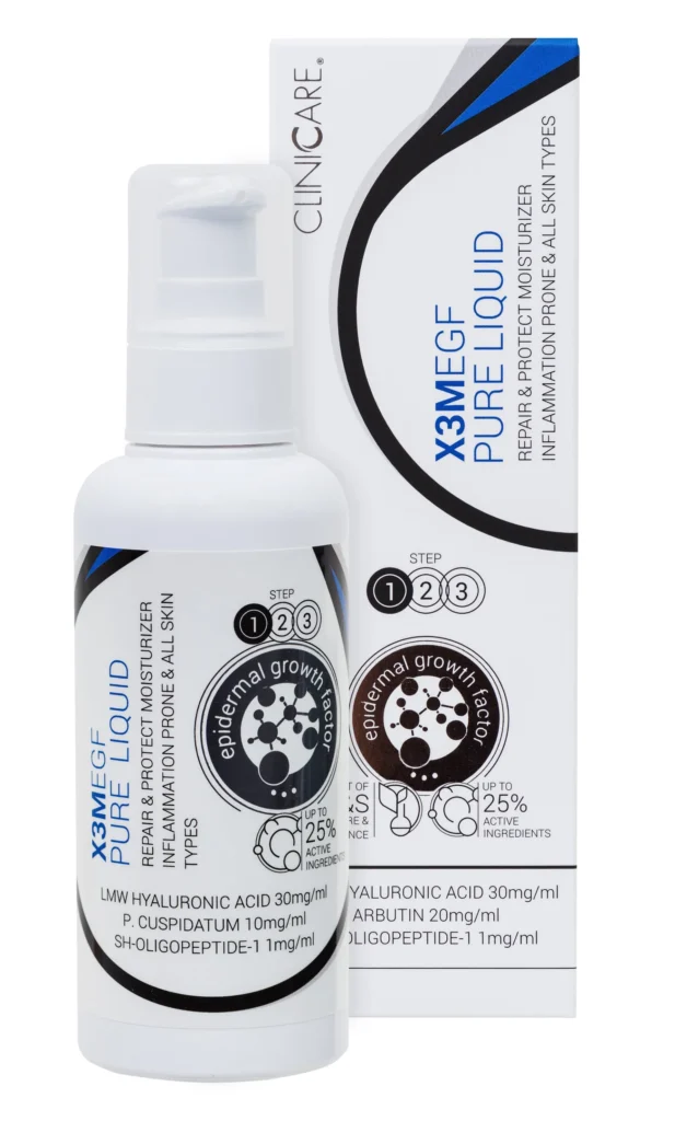 EGF EXTRA PURE LIQUID MOISTURIZER Tonikas prieš odos senėjimą, priešuždegiminis poveikis