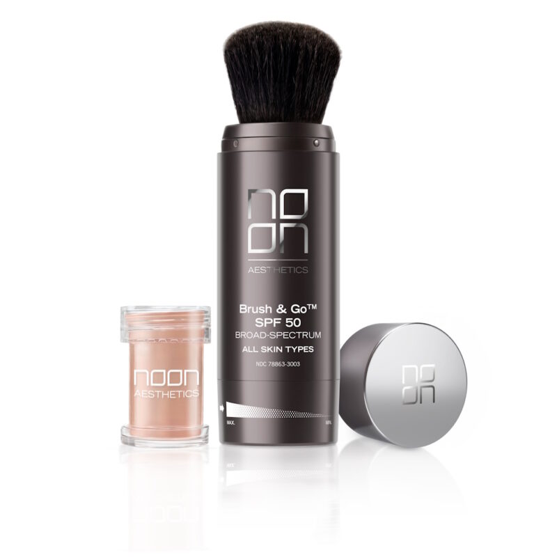 NOON Aesthetics Brush&Go mineralinė apsauginė pudra nuo saulės SPF 50