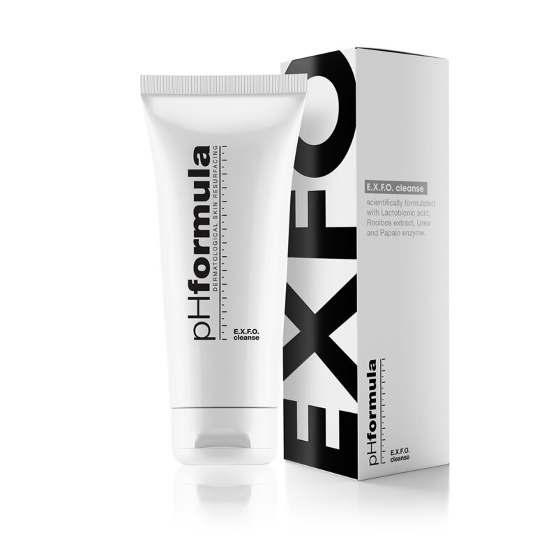 pHformula E.X.F.O. valiklis – produkto dėžutės pakuotė