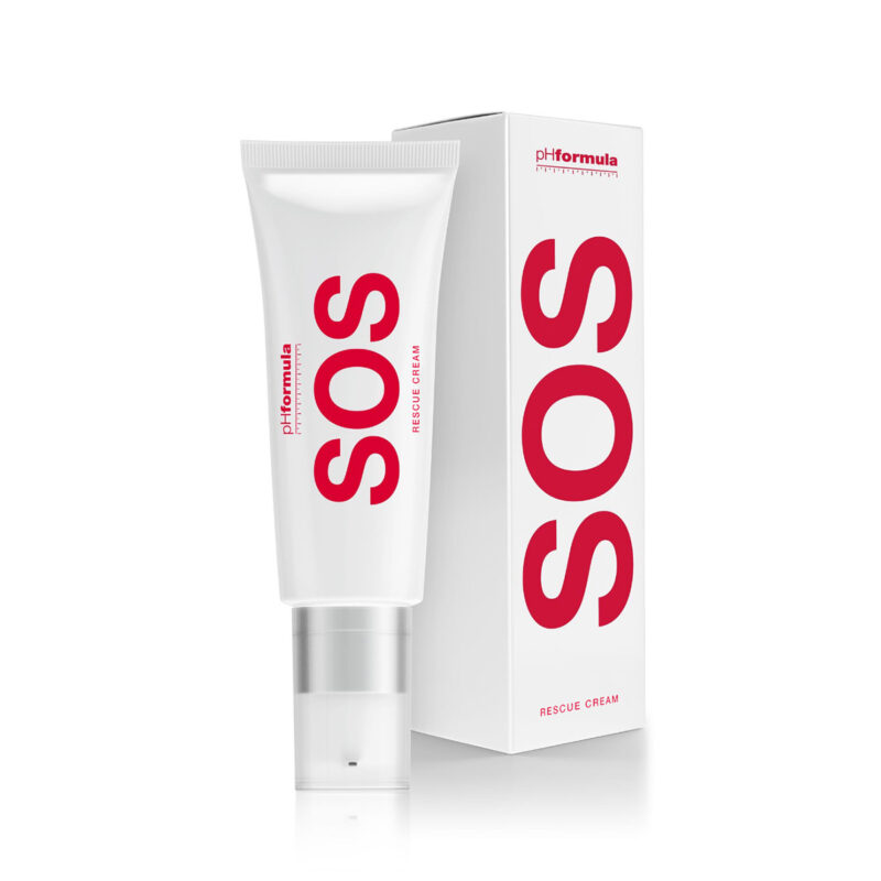 pHformula S.O.S. RESCUE atkuriamasis kremas jautriai odai