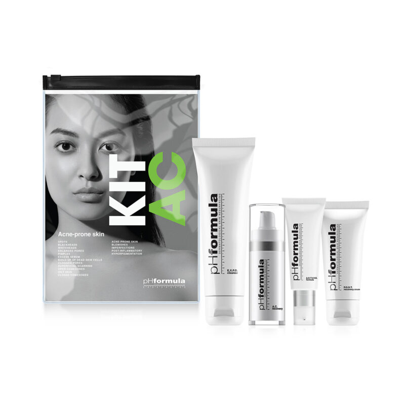pHformula A.C. Homecare KIT namų priežiūros rinkinys odai su akne