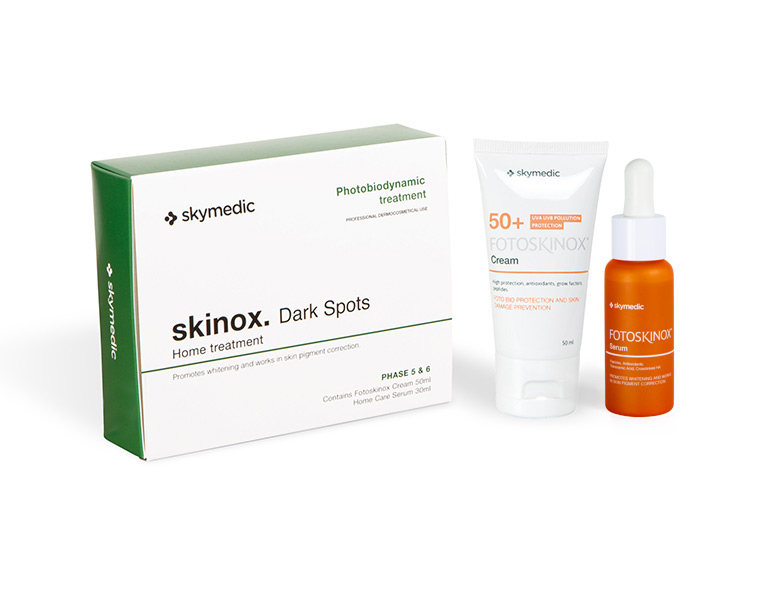 SKINOX DARK SPOTS Pigmentuotos odos rinkinys
