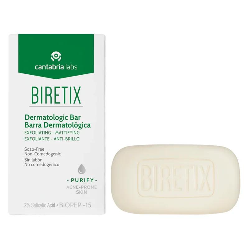 CANTABRIA LABS BIRETIX kietas prausiklis su 2% salicilo rūgštimi