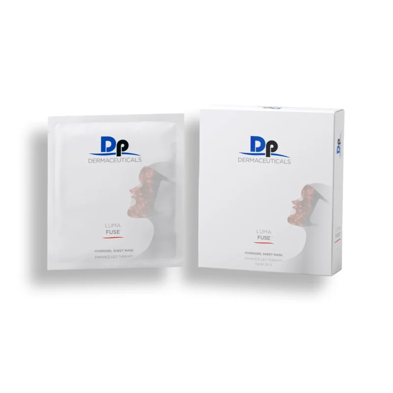 LUMAFUSE Hydrogel Sheet Mask veido hidrogelinės lakštinės kaukės pakuotė