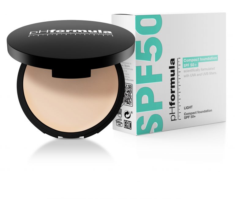 pHformula Compact Foundation Light SPF 50+ kompaktinė kreminė pudra