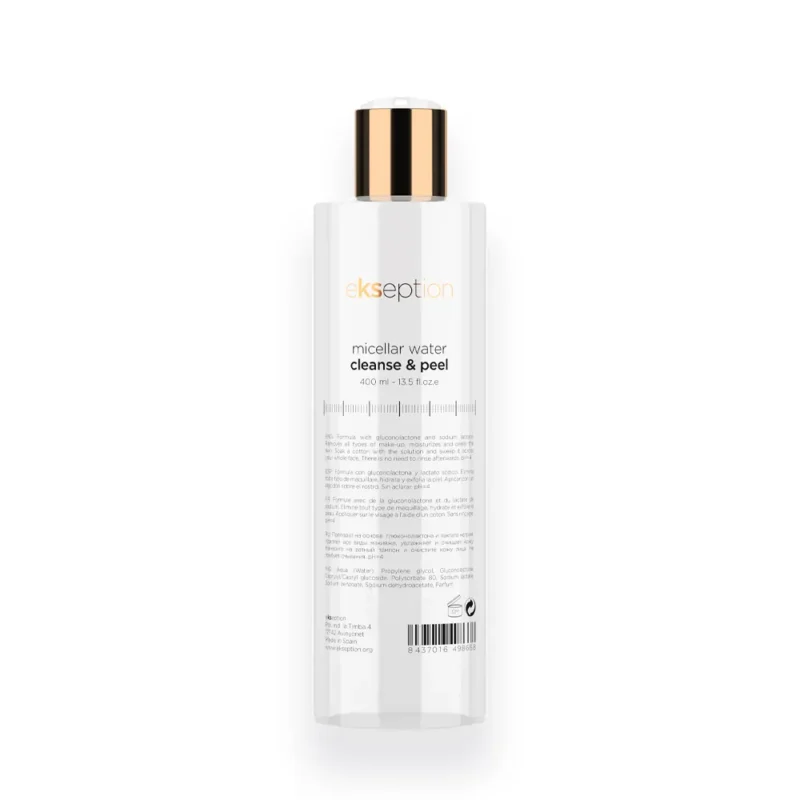 EKSEPTION Micellar Water Cleanse & Peel drėkinamasis micelinis vanduo
