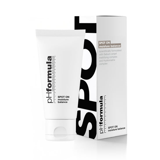 pHformula SPOT ON Moisture Balance drėkinamojo balansuojančio kremo dėžutė